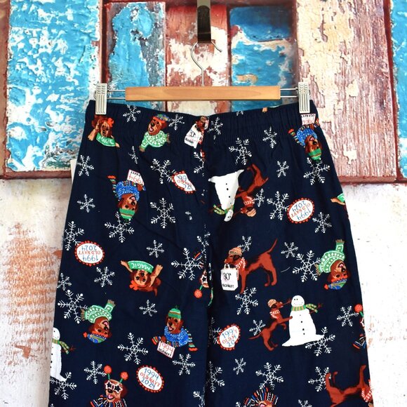 Men's Old Navy Flannel Pajama Pants Sleep Lounge SMALL Magic Mascot NEW - Picture 7 of 10